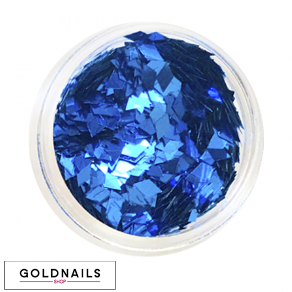 קישוטי יהלומים כחולים לציפורניים של גולדניילס