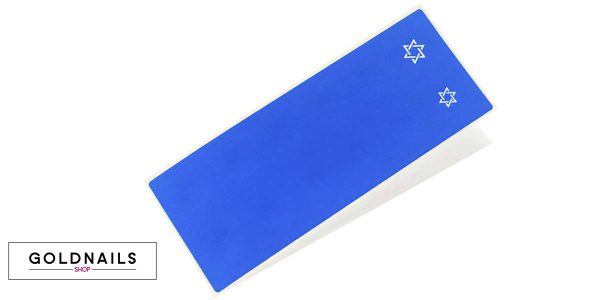 12 מדבקות שבלונה בצורת מגן דוד ליום העצמאות